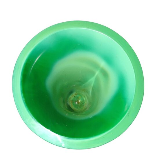 Ingrid Vase Czech Malachite Curt Schlevogt 1930s Grape Harvest Figural Gablonz - Picture 6 of 12